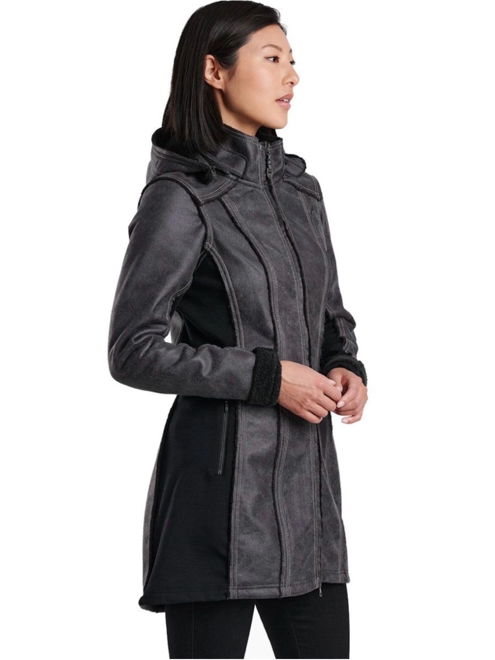 Kuhl Dani Sherpa Trench Coat New - Small